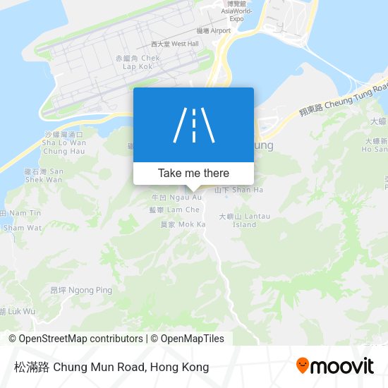 松滿路 Chung Mun Road map