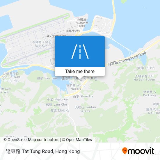 達東路 Tat Tung Road map