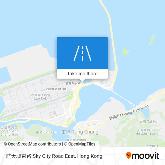 航天城東路 Sky City Road East map