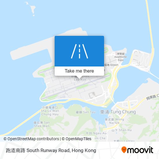 跑道南路 South Runway Road map