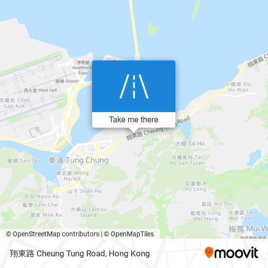 翔東路 Cheung Tung Road map