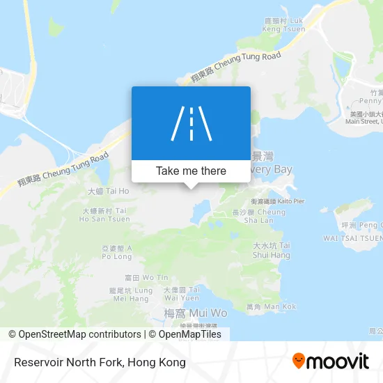 Reservoir North Fork map