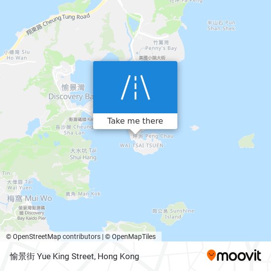 愉景街 Yue King Street map