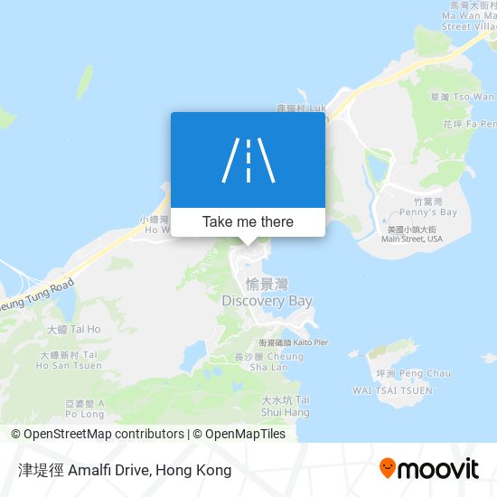 津堤徑 Amalfi Drive map