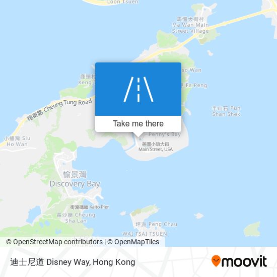 迪士尼道 Disney Way地圖