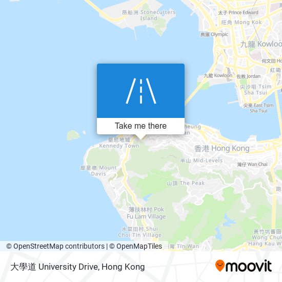 大學道 University Drive map