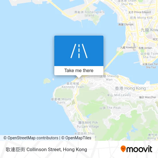 歌連臣街 Collinson Street map