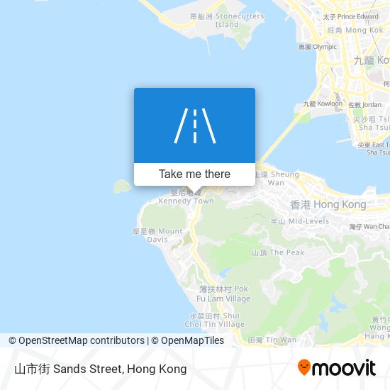 山市街 Sands Street map