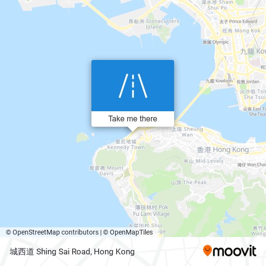 城西道 Shing Sai Road map