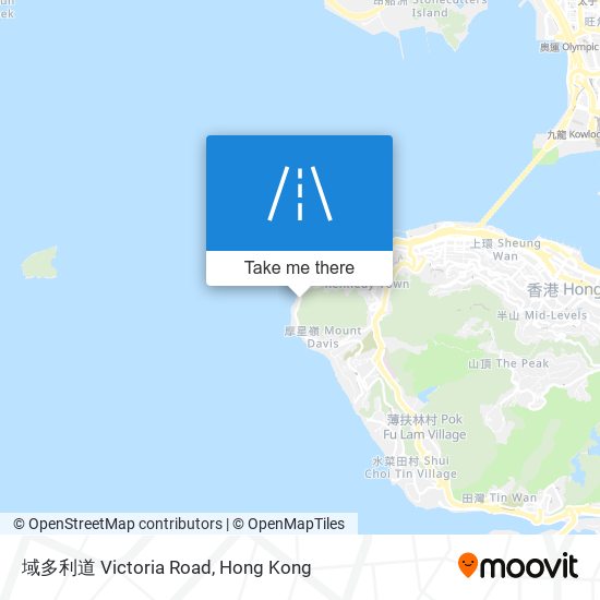 域多利道 Victoria Road map