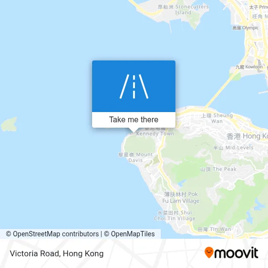 域多利道 Victoria Road地圖