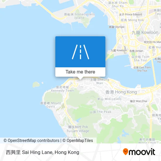 西興里 Sai Hing Lane map