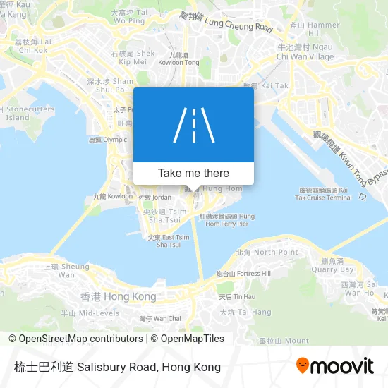 梳士巴利道 Salisbury Road map