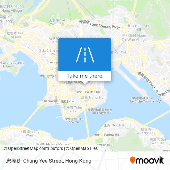 忠義街 Chung Yee Street map