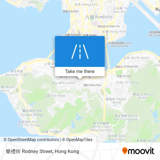 樂禮街 Rodney Street map