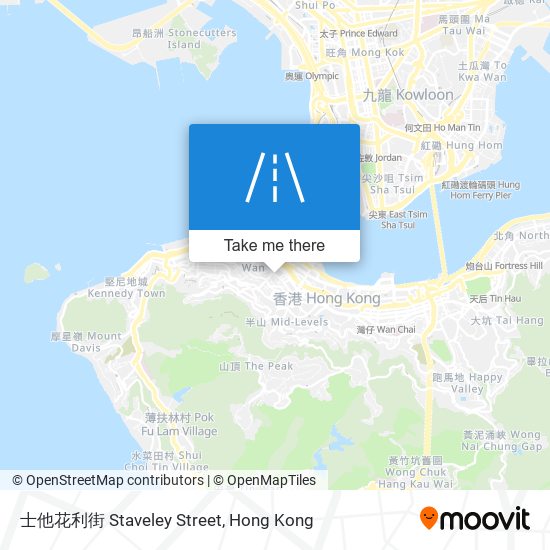 士他花利街 Staveley Street map