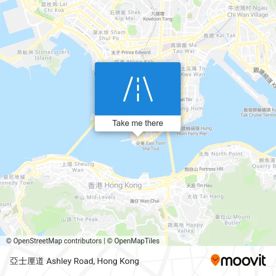 亞士厘道 Ashley Road map