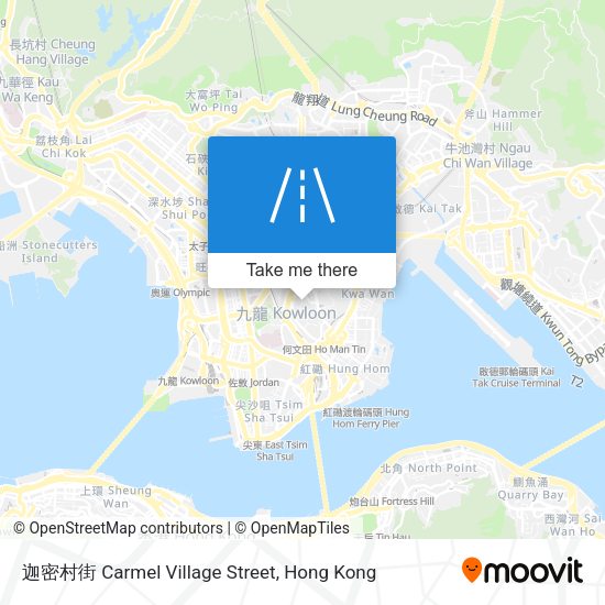 迦密村街 Carmel Village Street map