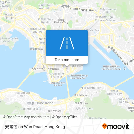 安運道 on Wan Road map