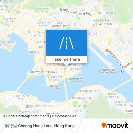 暢行里 Cheong Hang Lane map