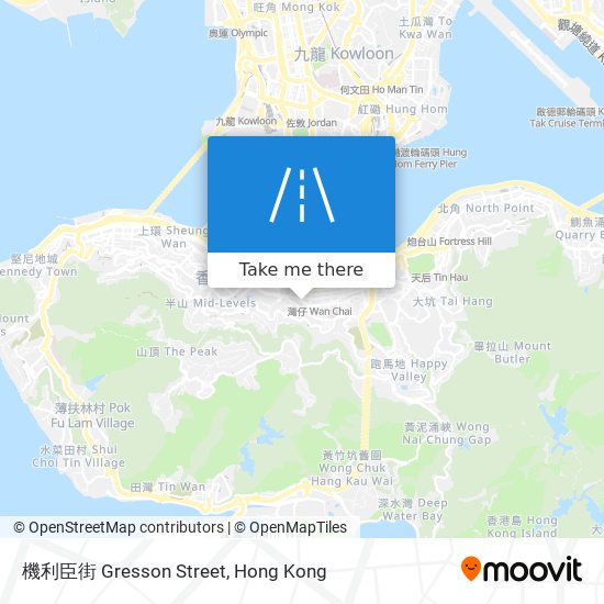 機利臣街 Gresson Street map