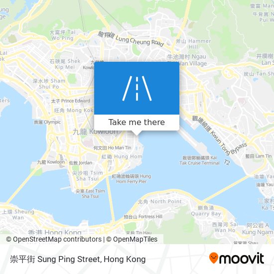 崇平街 Sung Ping Street map