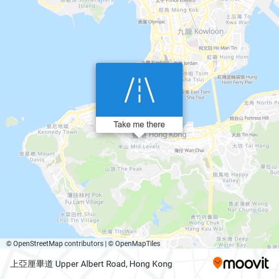 上亞厘畢道 Upper Albert Road map