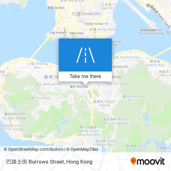 巴路士街 Burrows Street map