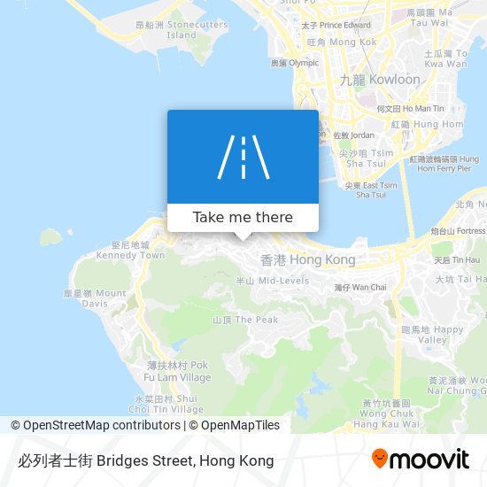 必列者士街 Bridges Street map