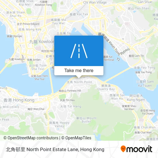 北角邨里 North Point Estate Lane map