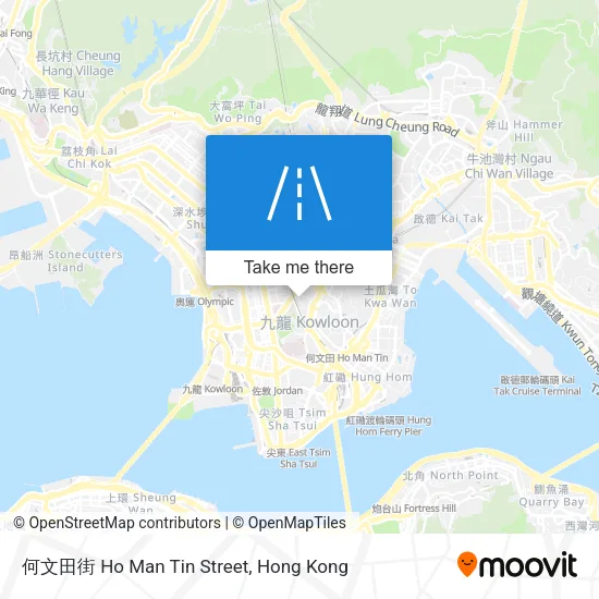 何文田街 Ho Man Tin Street地圖