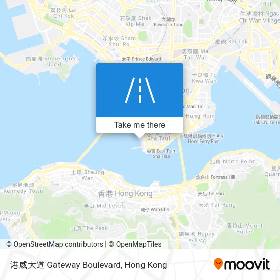 港威大道 Gateway Boulevard map