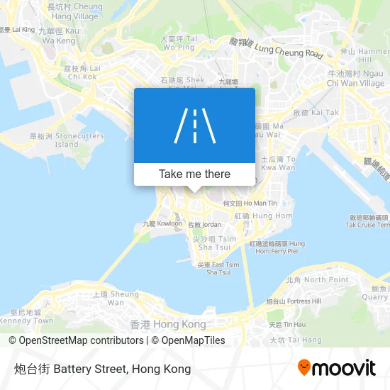 炮台街 Battery Street map