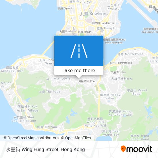 永豐街 Wing Fung Street map