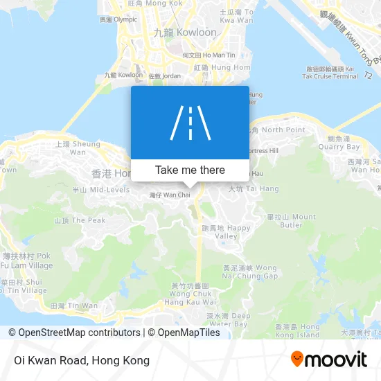 愛群道 Oi Kwan Road map