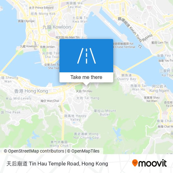 天后廟道 Tin Hau Temple Road map