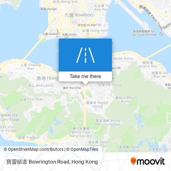 寶靈頓道 Bowrington Road地圖