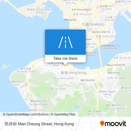 民祥街 Man Cheung Street map