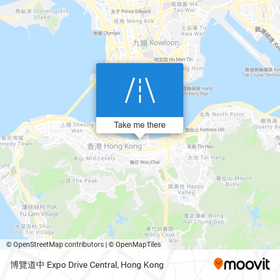 博覽道中 Expo Drive Central map