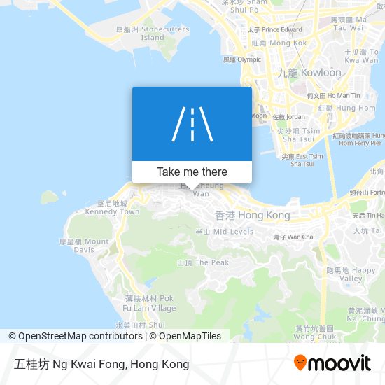 五桂坊 Ng Kwai Fong地圖