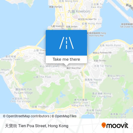天寶街 Tien Poa Street map