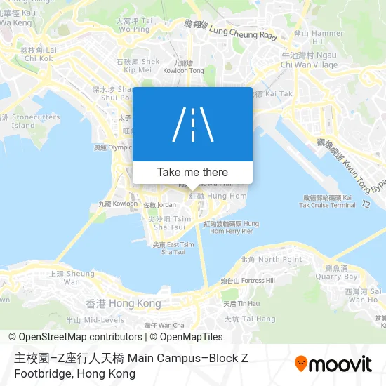 主校園–Z座行人天橋 Main Campus–Block Z Footbridge map