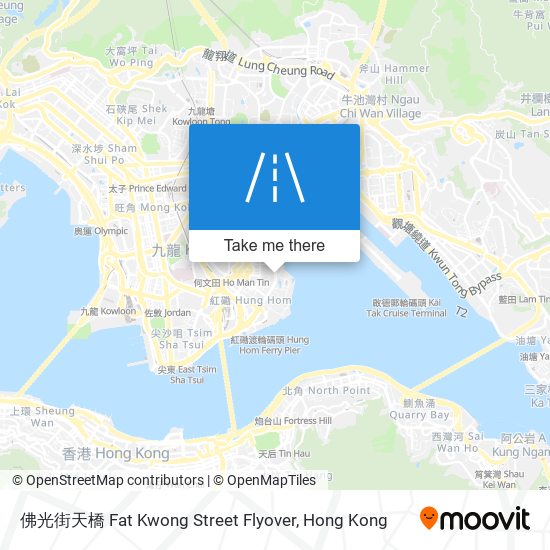 佛光街天橋 Fat Kwong Street Flyover map