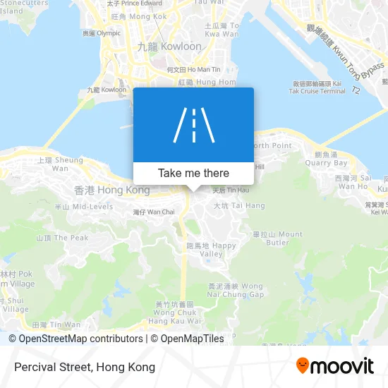 波斯富街 Percival Street map