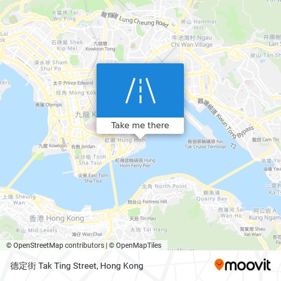 德定街 Tak Ting Street map