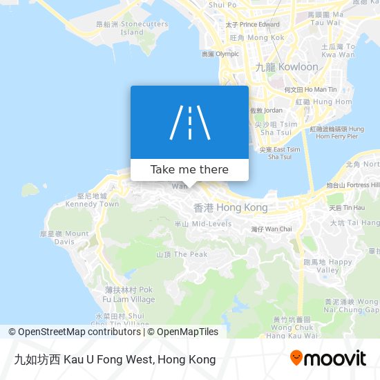 九如坊西 Kau U Fong West map