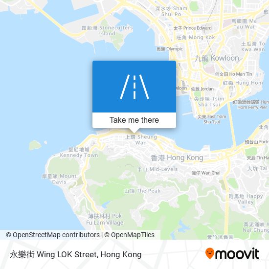 永樂街 Wing LOK Street map