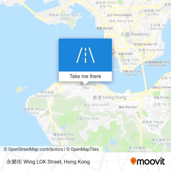 永樂街 Wing LOK Street map