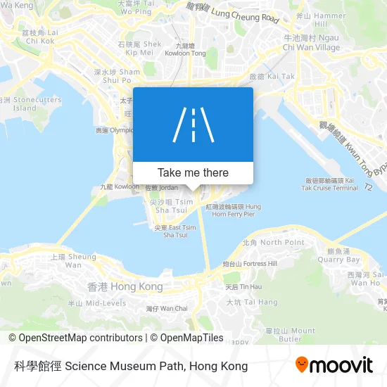 科學館徑 Science Museum Path map