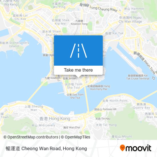 暢運道 Cheong Wan Road map